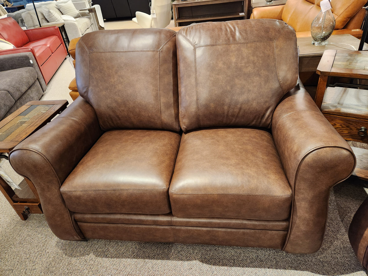 Orangeville Leather Loveseat