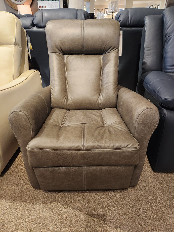 Palliser's Yellowstone II Power Recliner, ergonomic comfort, showcased indoors among chairs on a carpeted floor.