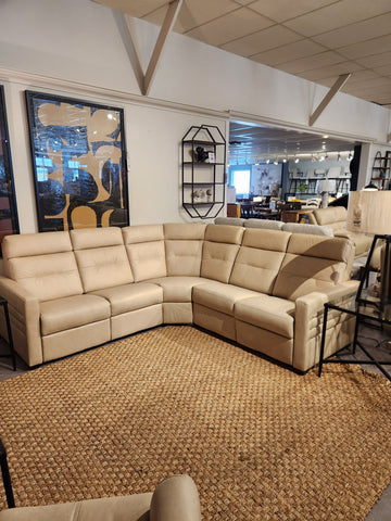 40109 Reese Leather Power Sectional