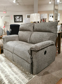 The La-Z-Boy 706 Jay Loveseat in transitional gray offers personalized reclining comfort with pillow-soft seats.