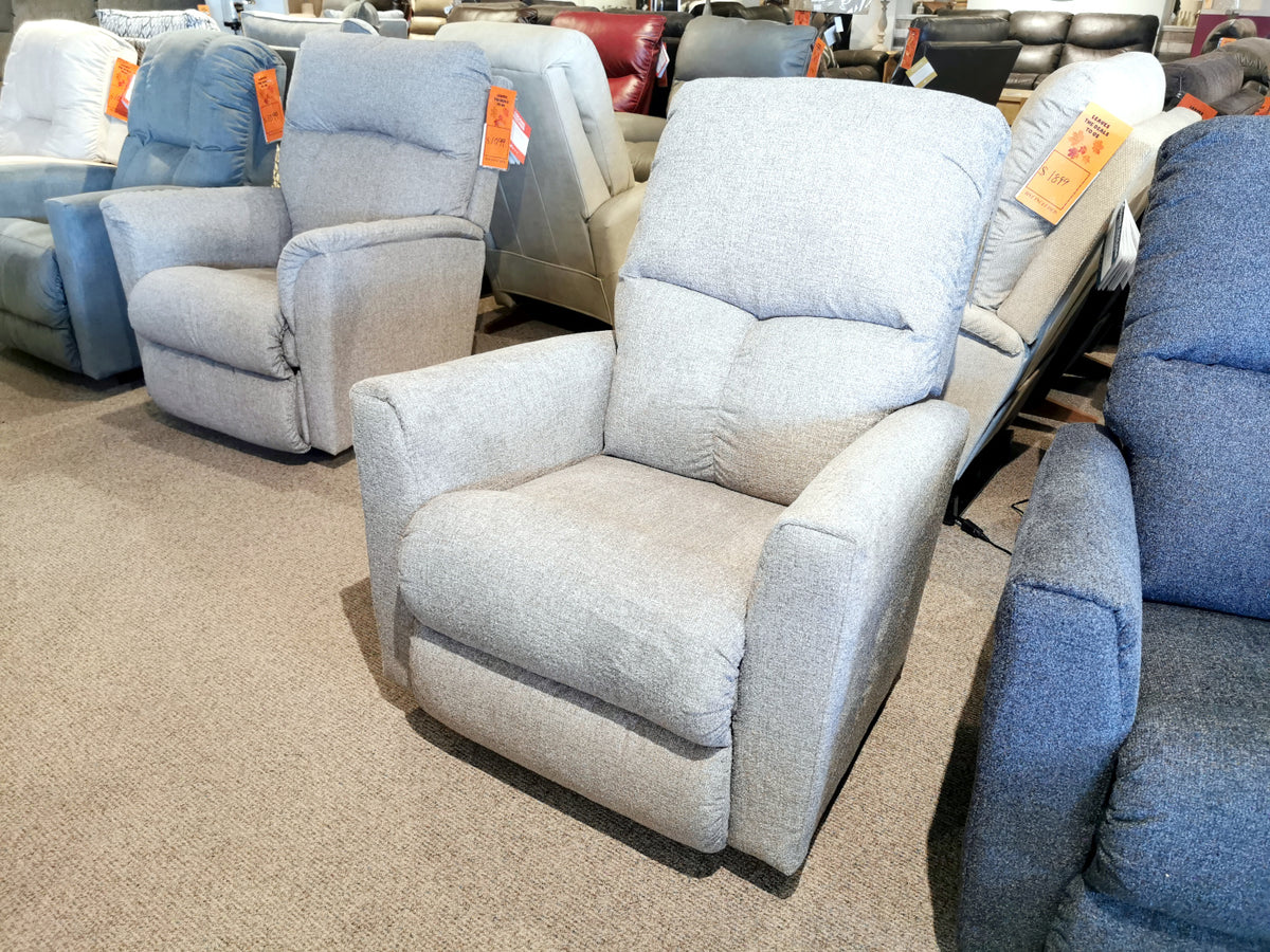 Display of La-Z-Boy 780 Hawthorn Rocker Recliners, each offering personalized comfort with orange price tags.