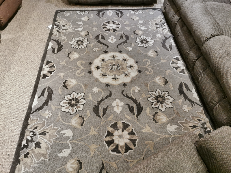 1449 Dark Gray Area Rug 