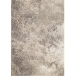 Kalora's Sable 8684/S718 rug features a textured, abstract pattern with cloud-like shades of gray and beige.