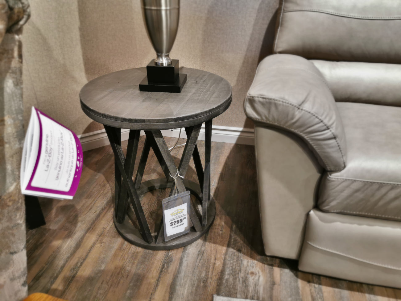 Ashley Sharzane Round End Table - Living Room | Conway Furniture