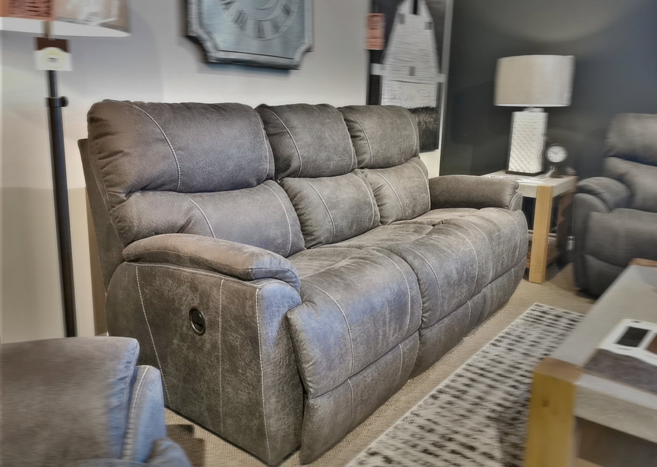 Lazy boy trouper reclining sofa sale