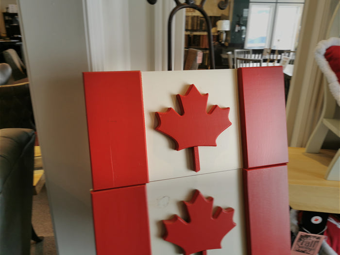 Wooden Canadian Flag